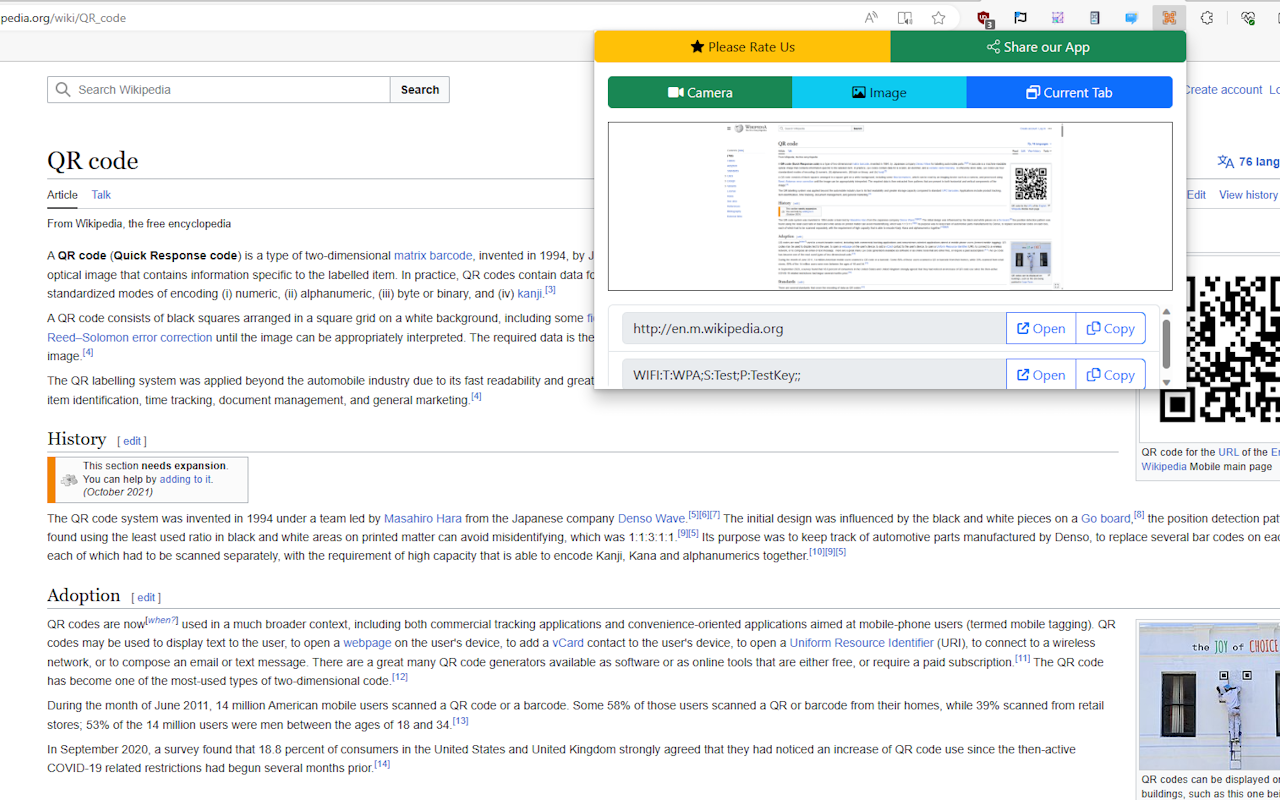 QR Code Scanner For Chrome QR Code Scanner For Chrome